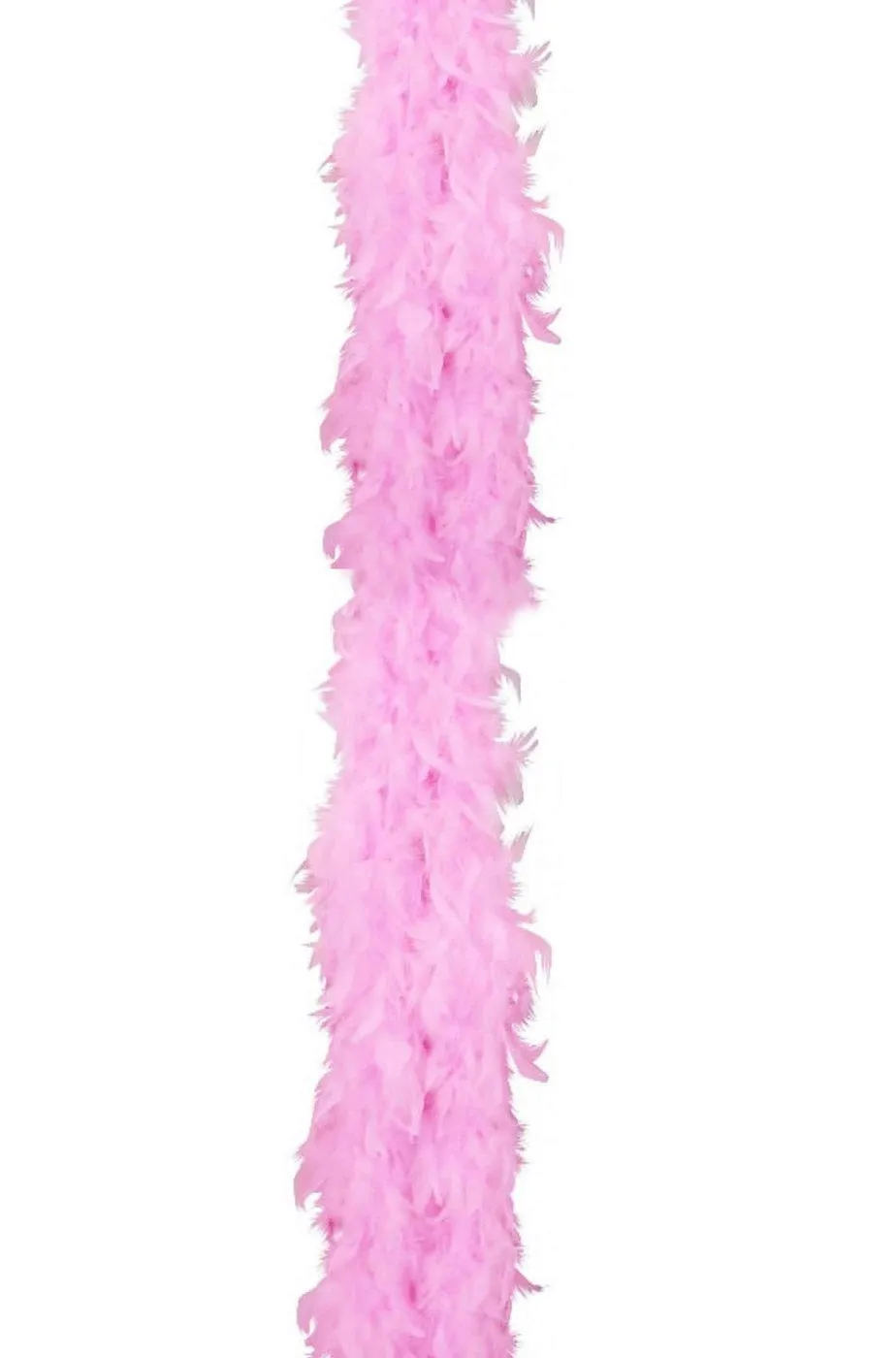 Boa di piume rosa gr 50  circa 190 cm