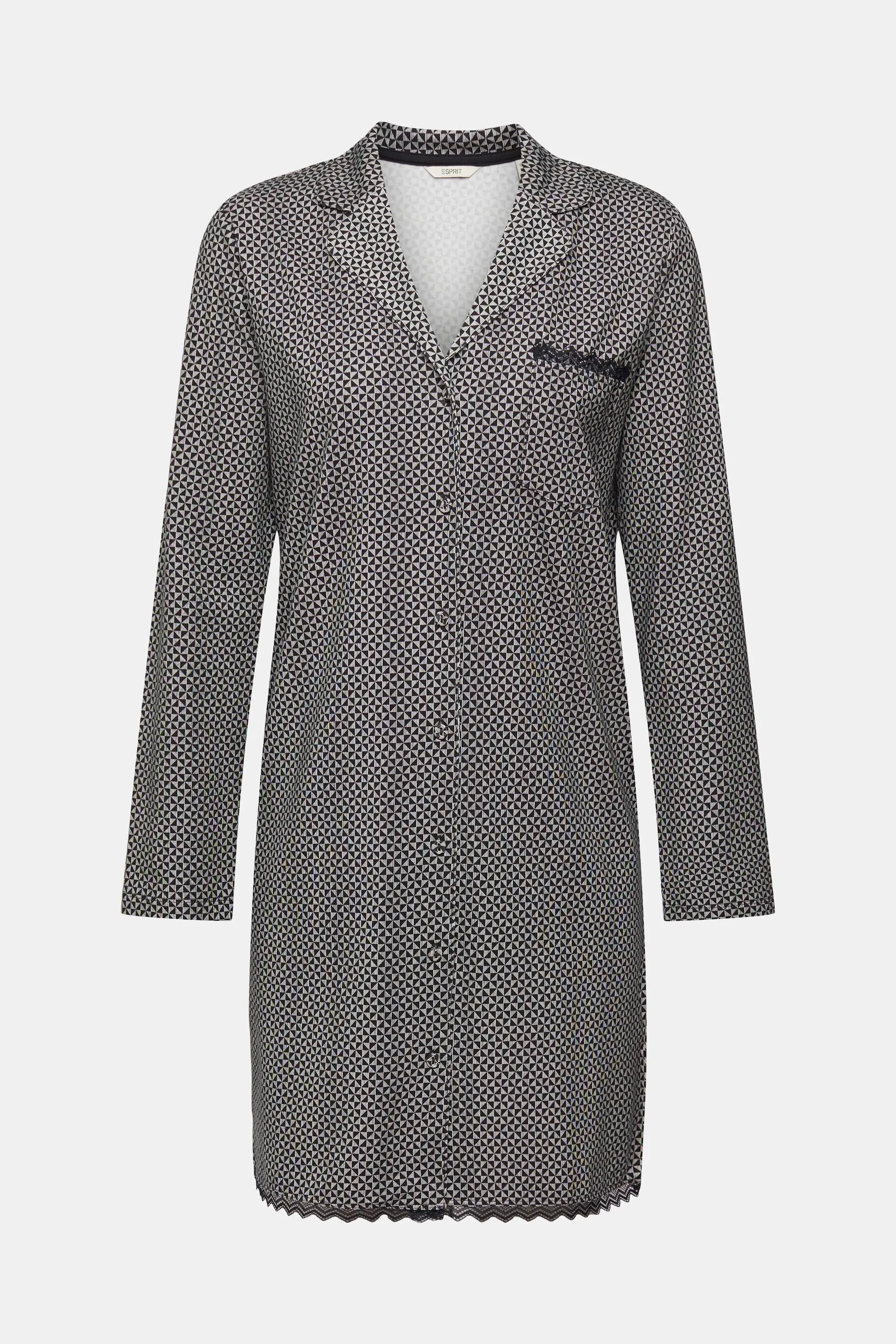 Camicia da notte in jersey con stampa