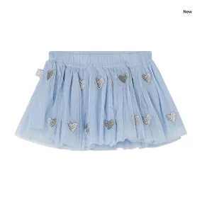 Gonna in tulle celeste per neonata