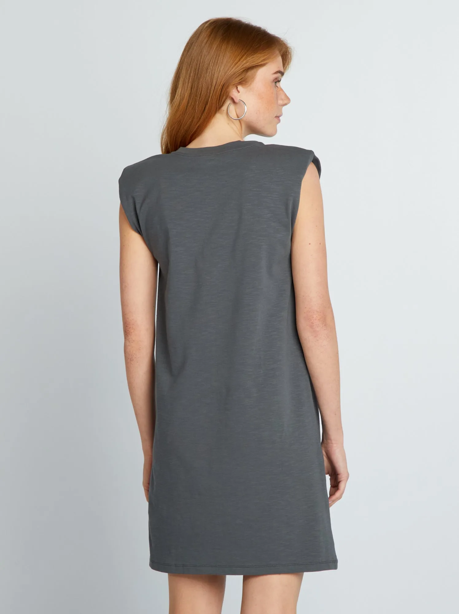 Maxi t-shirt corta - GRIGIO