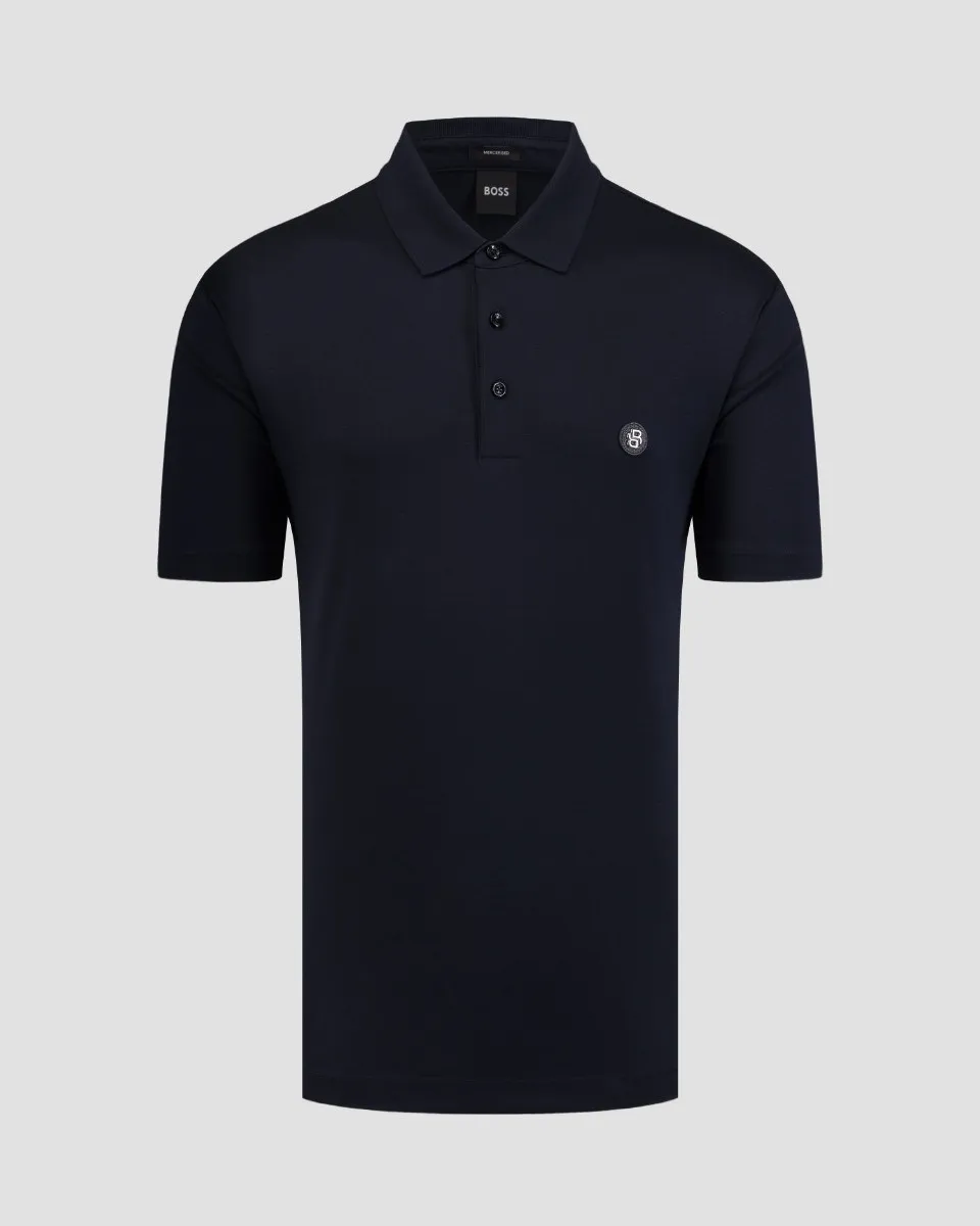 Polo blu scuro da uomo Hugo Boss C-Parris 50520297-404