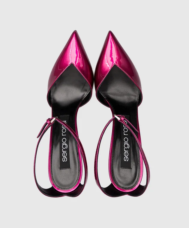 Sergio Rossi Slingback Godiva in vernice rosa A91120MMVV26
