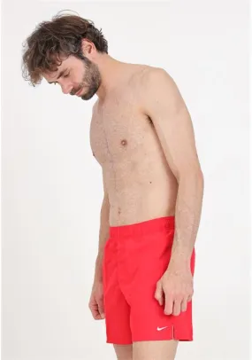 Shorts mare rossi da uomo con swoosh