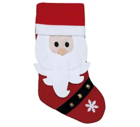 Stivale di Babbo Natale con Jingle Bells 48 cm