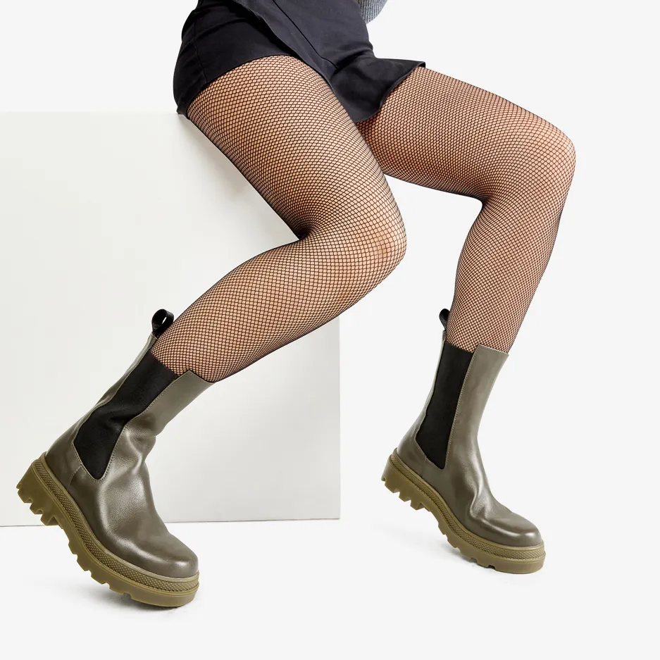 Stivaletto Verde con Elastico