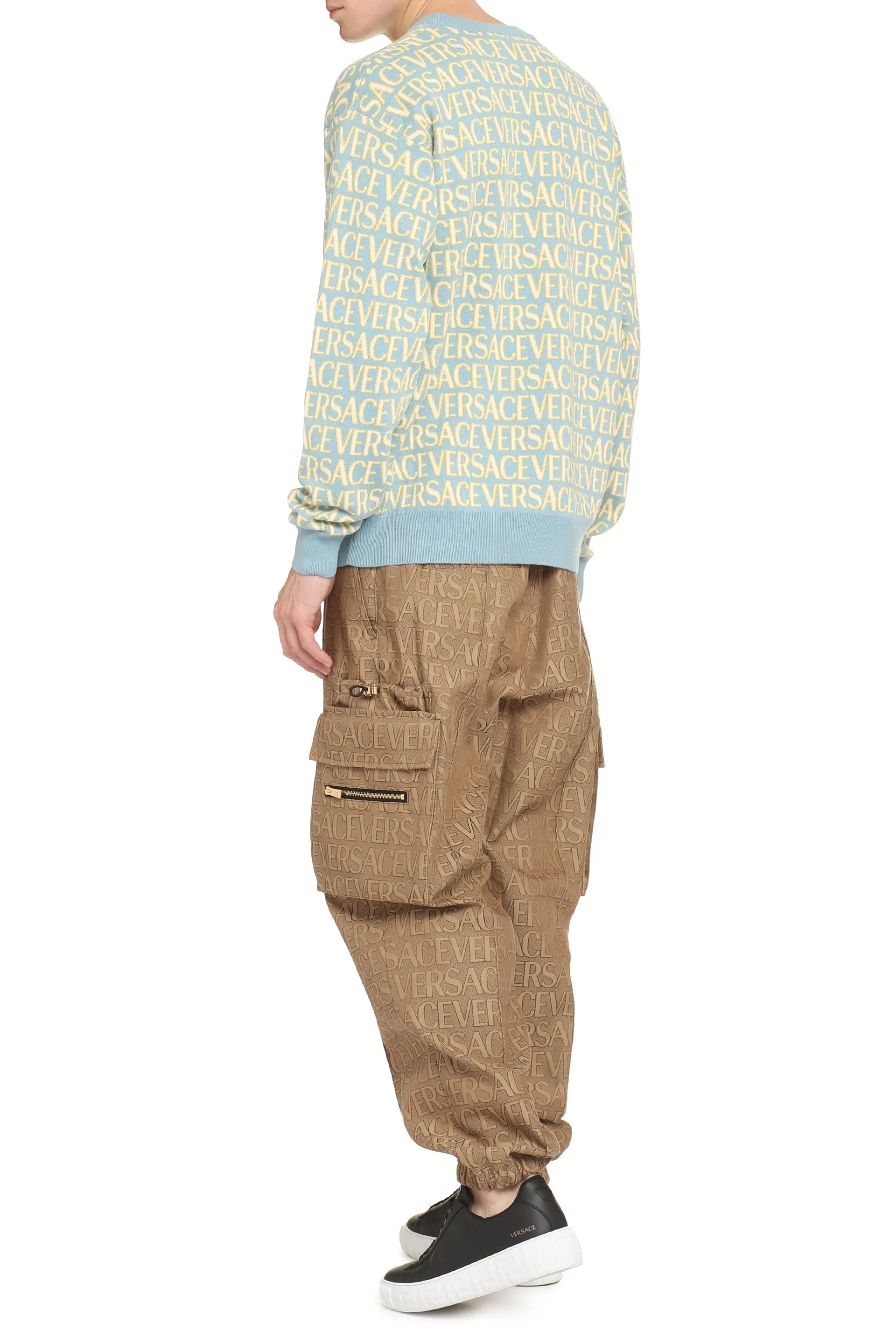 Versace Maglione girocollo in cotone