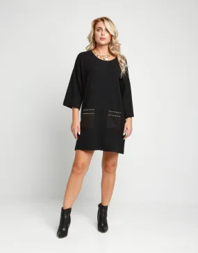 Vestito in maglia battuta